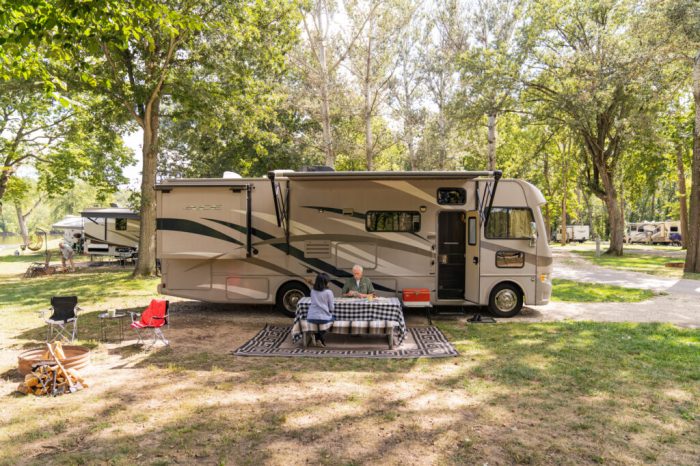 Rv camping park stock hydraulic mobile recreational vehicles cylinder kelly discount round friends group when hillcrest resort outdoors enjoying