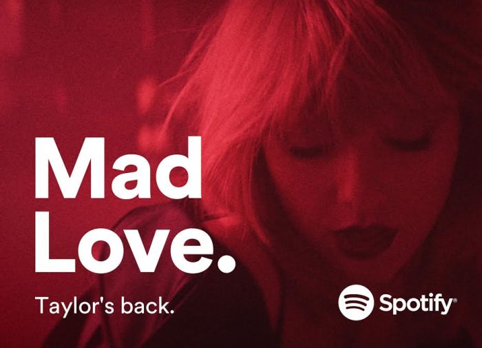 Spotify Taylor Swift