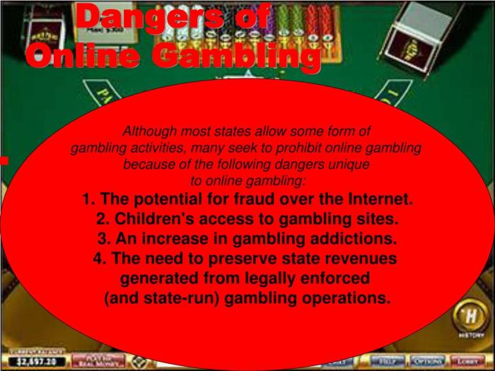 Gambling addiction dangers what